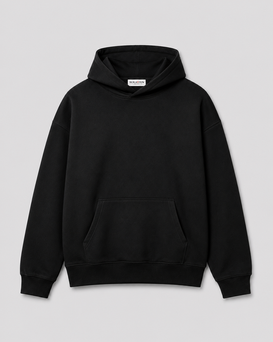 Red Dragon Fury Hoodie by Sukaizen in black with large red dragon, green scale, and gold flame back embroidery