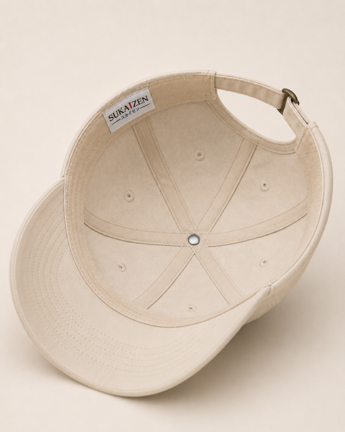 Shiba Inu Embroidered Cap in cream with tan and white dog face embroidery